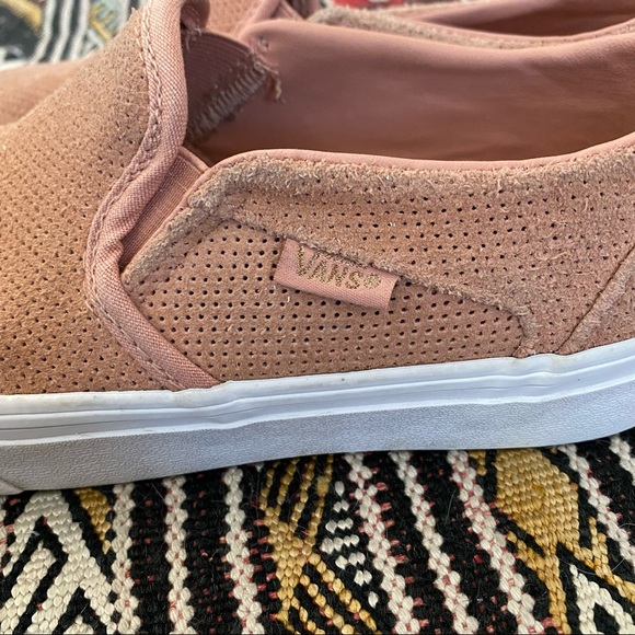 Vans Asher perforated suede slip on sneakers - Picture 10 of 10